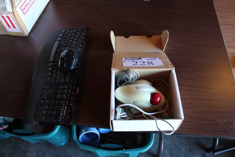 Box Lot Including Keyboard Mouse And More.
