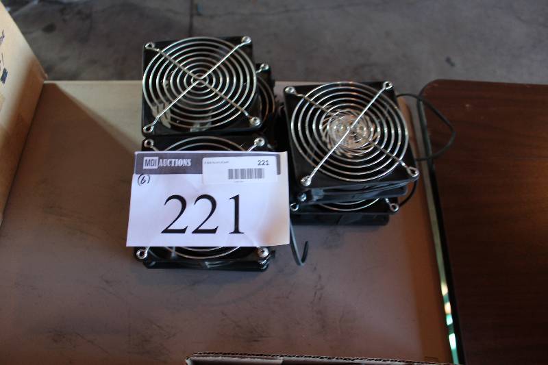 Lot of (6) Fans wMounting Fixtures & cords.