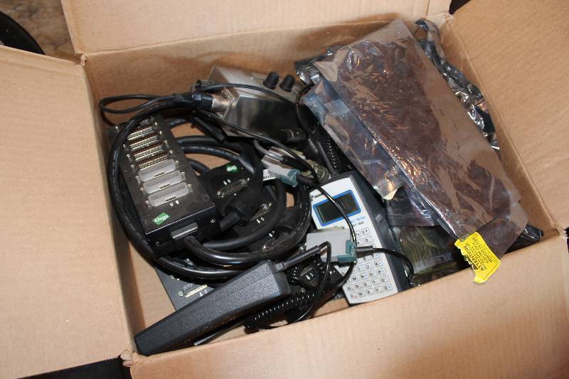 Box Lot Including Domino Programming Tools Pocket Terminal Ser. No. 206849R And More.