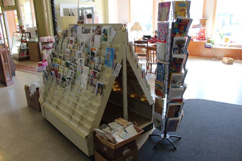 lot 35 image: Greeting Card Display Racks Includes Racks & Round-A-Bout Display 48 x 72 x 58.
