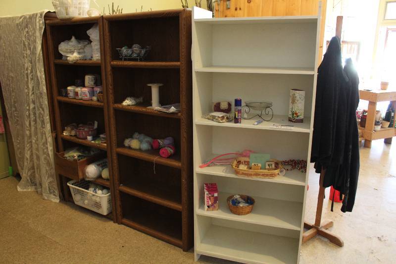 lot 61 image: Lot of (3) Shelving Units Includes Contents  30 x 14 x 71.
