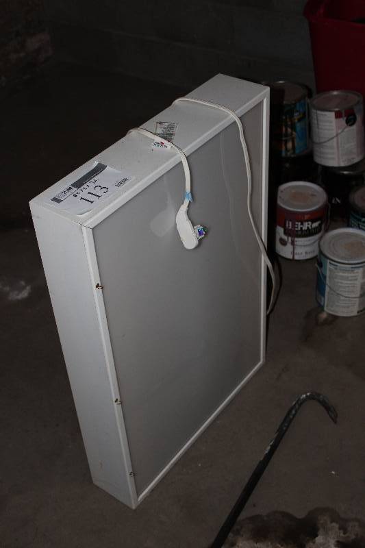 lot 113 image: Light Box wCord 22 x 5 x 32.