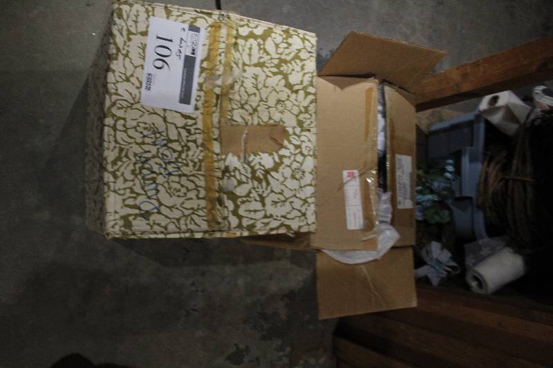 lot 106 image: Box Lot of (2) Including Home Decorations Mug And More.