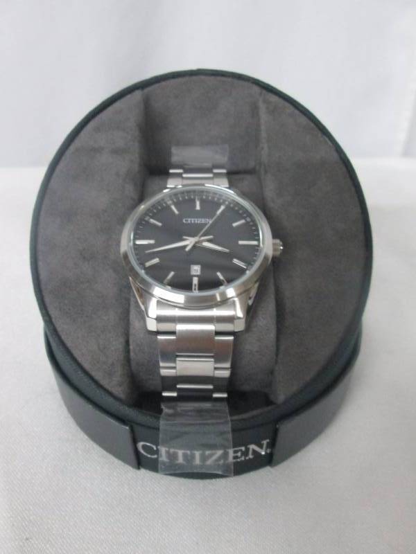 Citzen Mens Black Dial Stainless Steel Watch