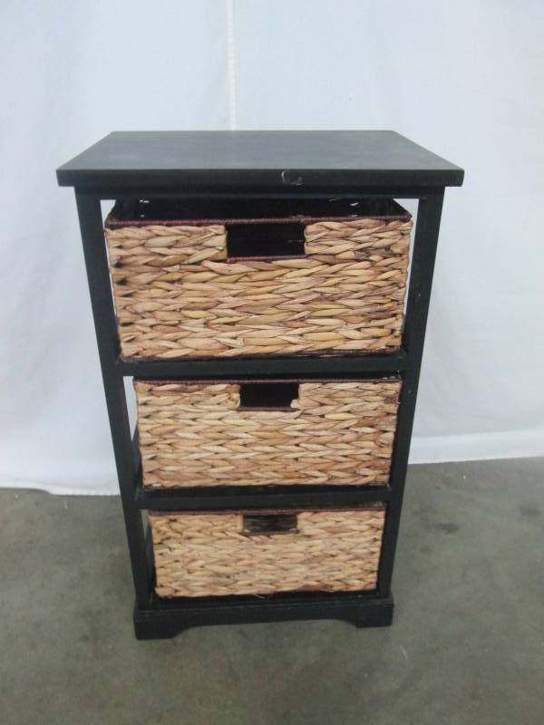Wicker Basket Stand
