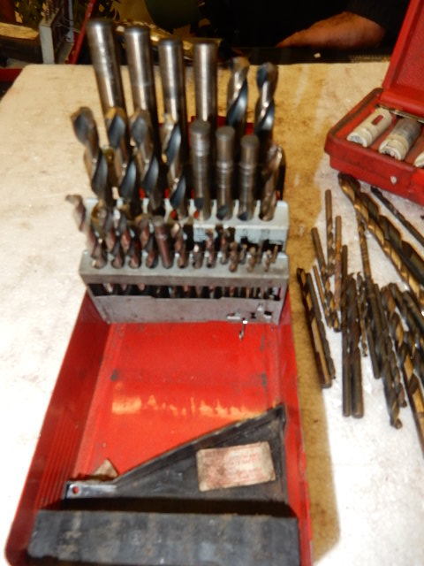 lot 50 image: SnaponBlue point Complete Drill Set.. Set of Hole saws, Misc. Specialty and extra drill bits
