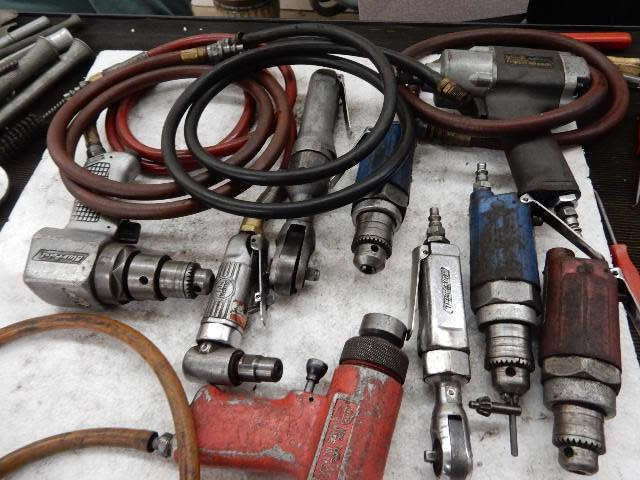 lot 55 image: Misc. MAC, BluePoint, Snapon Older Air tools.. All untested.  Please inspect.