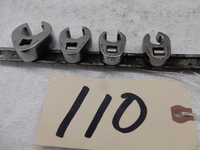 lot 110 image: SNAPON CROWS Feet.. Metric  38 in drive.. 12mm, 15mm, 18mm, 20mm