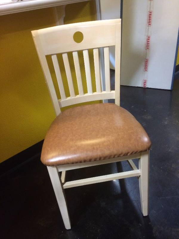 lot 97 image: Brown Seat Wood Chair