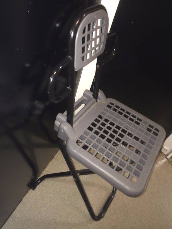lot 167 image: Metal and Acrylic Folding Chair