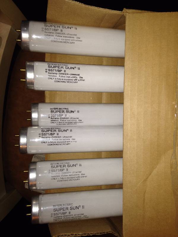 lot 231 image: SuperSun II SS71 Bi-Pin Tanning Lamps (New-Qty.6)