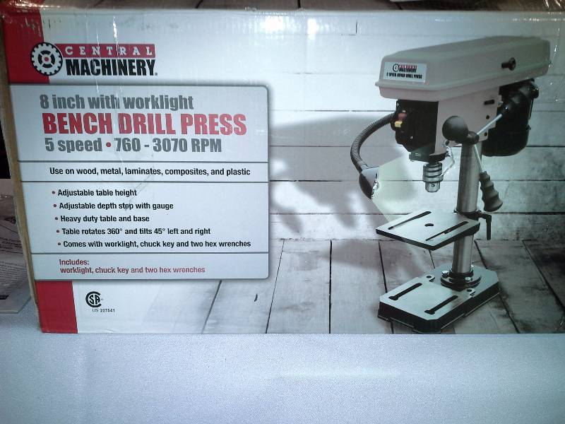 8 in. 5 Speed Bench Drill Press