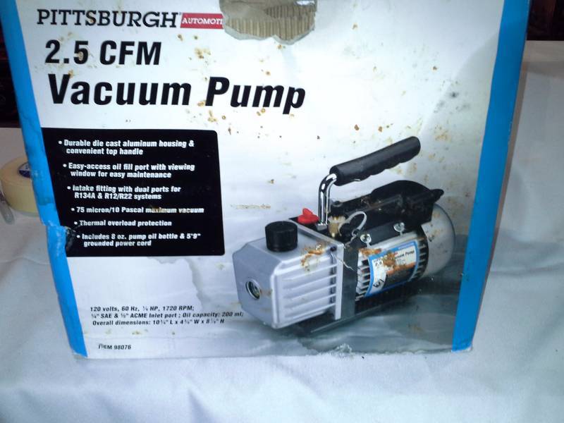 2.5 CFM Vacuum Pump