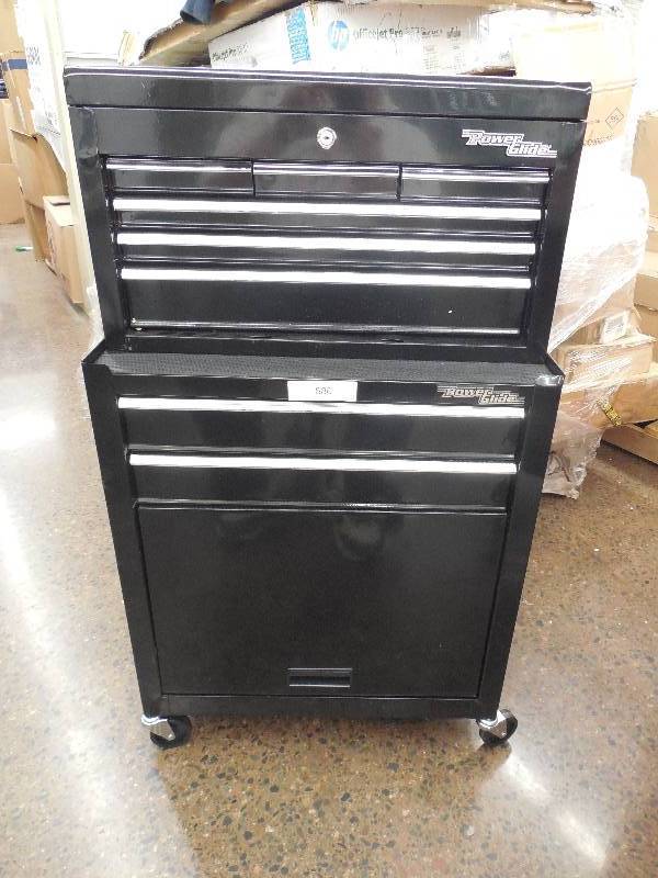 lot 1 image: Power Glide 24 Tool Chest and Cabinet Combo