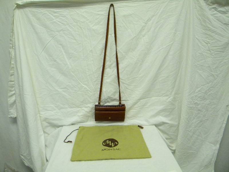 Monsac Rust Croc Crossbody
