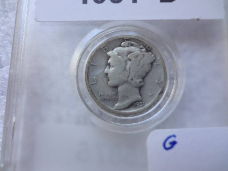 1931-D Mercury Silver Dime