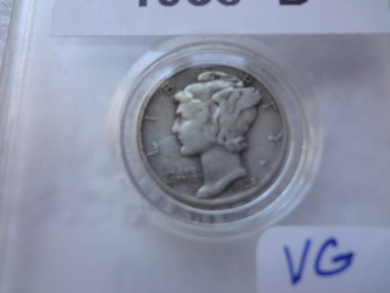 1938-D Mercury Silver Dime