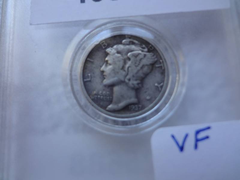 1937-S Mercury Silver Dime