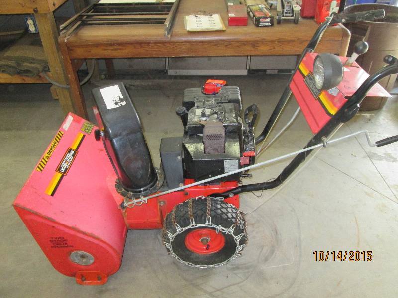 Mastercraft 8hp Snowblower With Run 