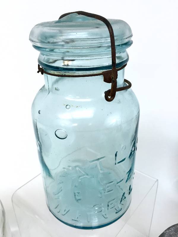 lot 40 image: Extra Large lot of $$ collectible canning jars most with dates.