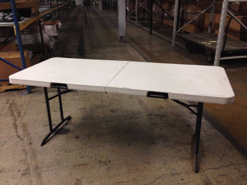 lot 41 image: Lifetime Folding Table 72 Inches L...