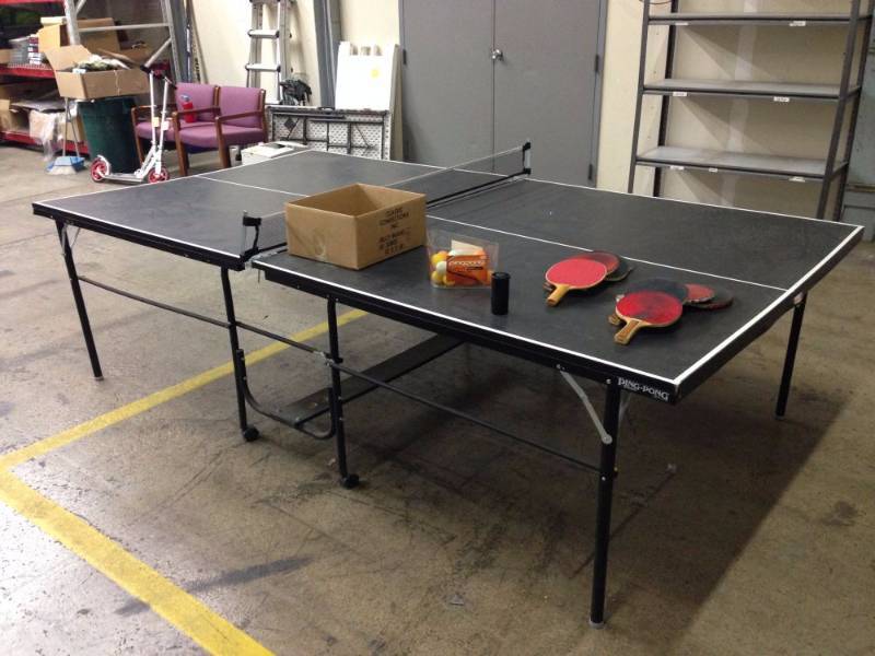 lot 46 image: Standard Size Ping Pong Table Fold...