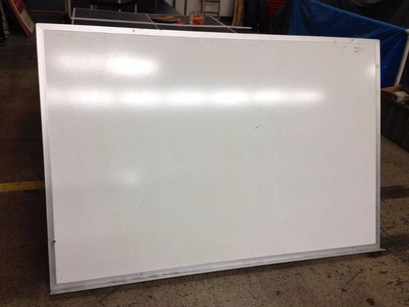 lot 54 image: Whiteboard 72 Inches Wide x 48 Inc...