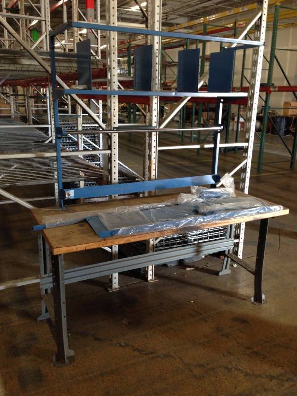 lot 78 image: Shipping TableWorkbench with Addit...