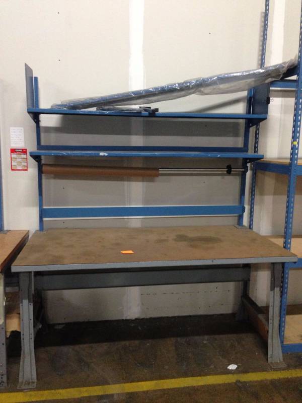 lot 79 image: Shipping TableWorkbench with Addit...