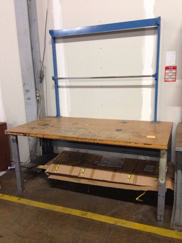 lot 80 image: Shipping TableWorkbench with Addit...