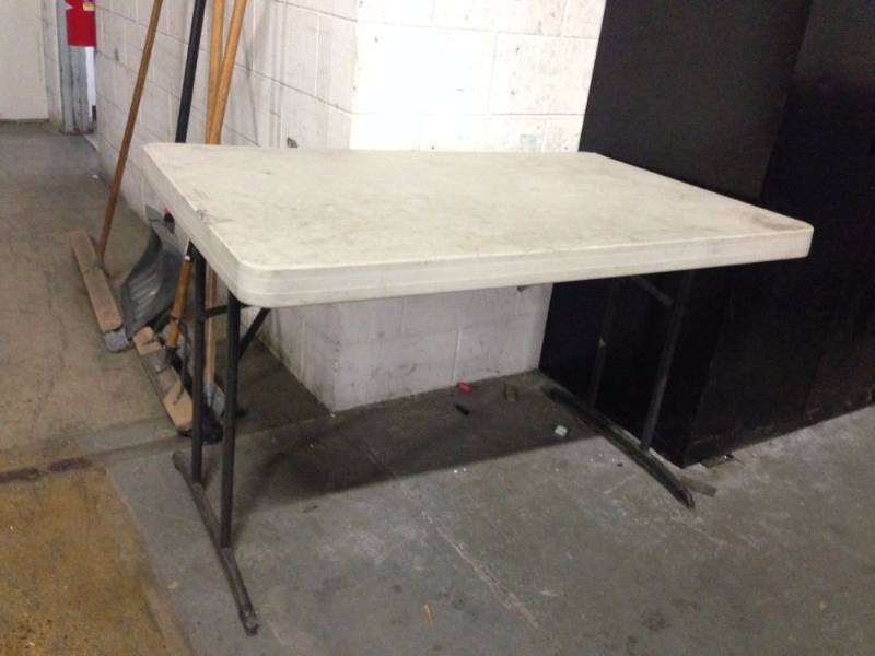 lot 94 image: Lifetime Table 48 Inches Long x 30...