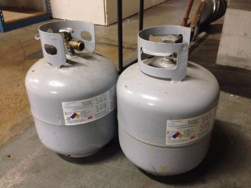 lot 95 image: Lot of (2) Propane Tanks, empty...