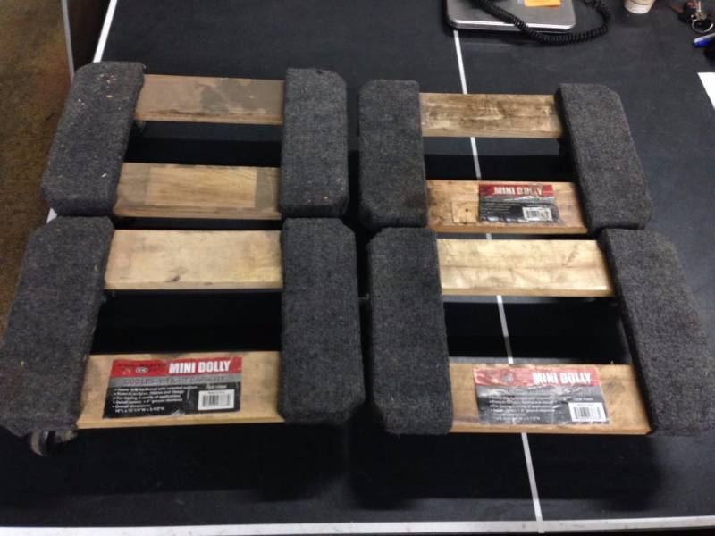 lot 103 image: Lot of (4) Haul-Master Mini Dolly ...