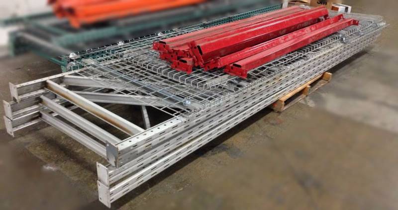 lot 125 image: Two Sections of Hook Racking (silve...