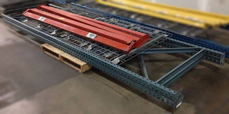 lot 126 image: One Section of Teardrop Racking (gr...