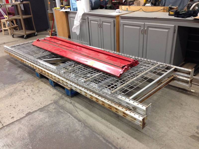 lot 132 image: One Section of Hook Racking, Includ...