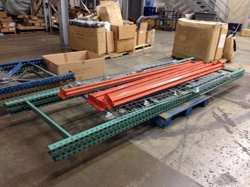 lot 133 image: One Section of Teardrop Racking, In...