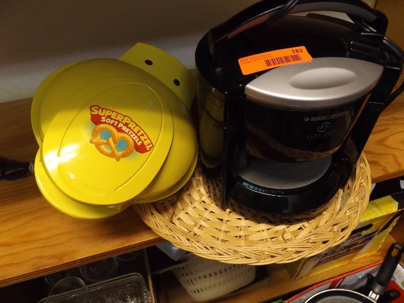 Black and Decker Coffee Maker and soft pretzel maker