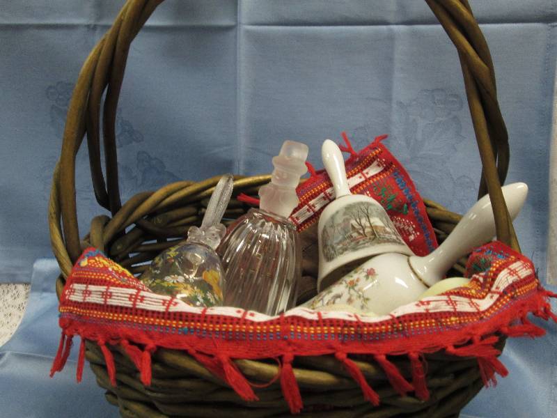 Wicker Basket with Bells