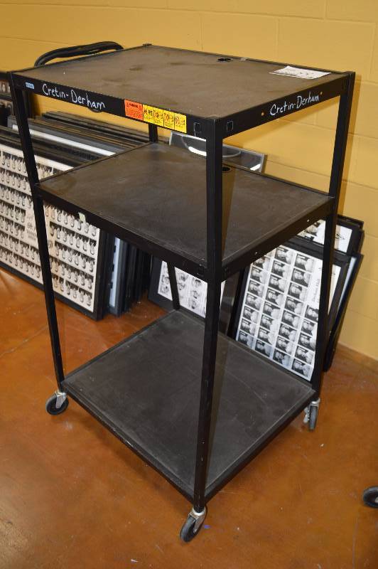lot 55 image: Brettford AV Cart with three shelves