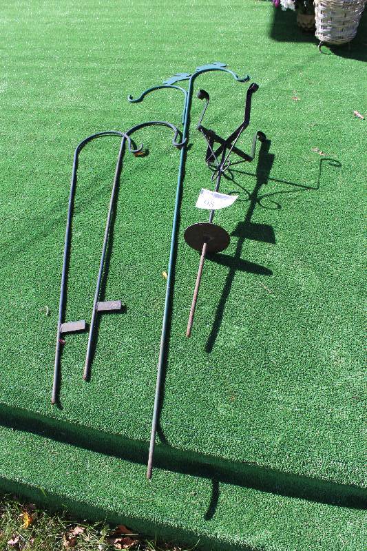 Lot of (4) Shepard Hooks - (2) 54 Tall, (1) 89 tall, and (1) 43 tall.