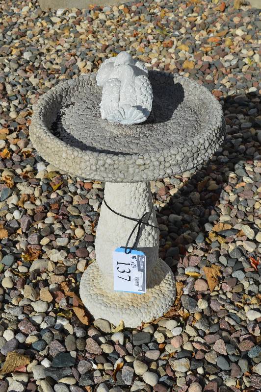 Bird Bath, Heavy Concrete