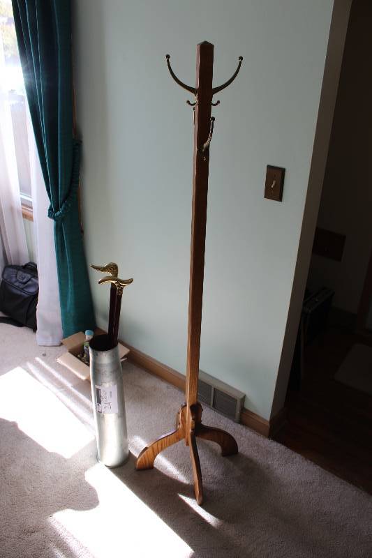 Coat Tree  Canes and Artillery Shell NOT included