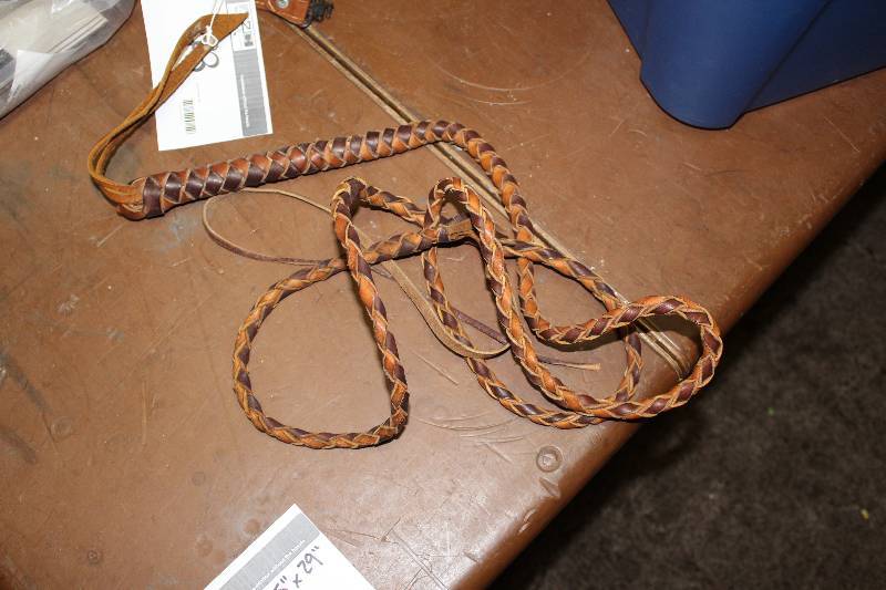 Braided Leather Whip