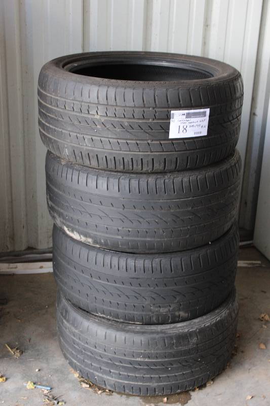 Lot of (4) Tires Cross Contact UHP 29540 R21.