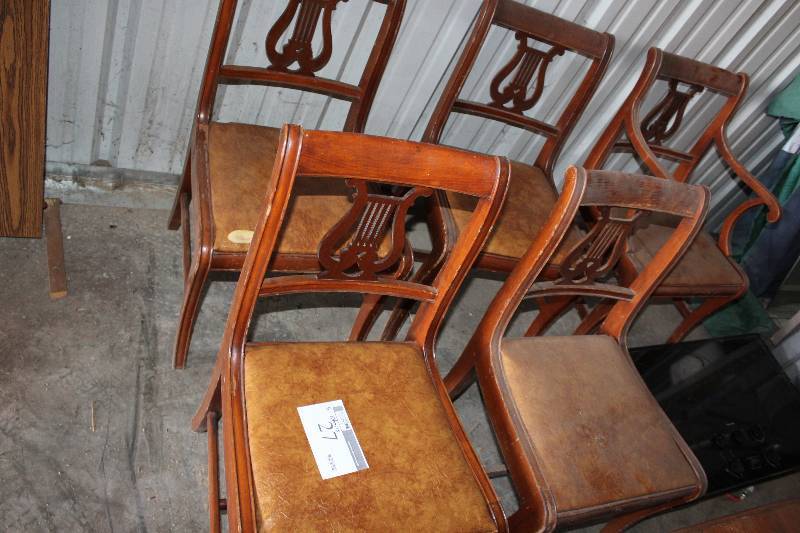 Lot of (5) Wooden Chairs.