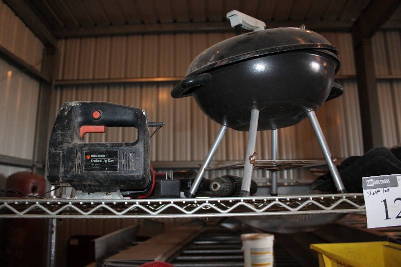 Shelf Lot Including Grill And More.