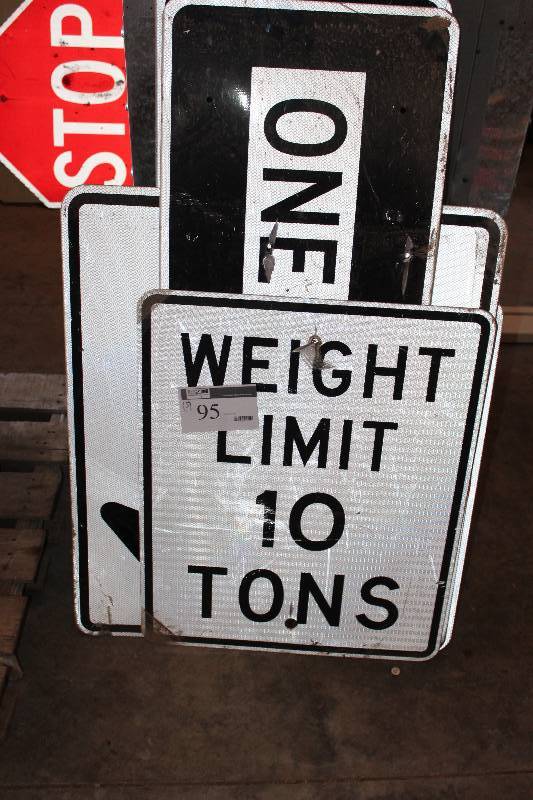Lot of (5) Miscellaneous Road Signs.