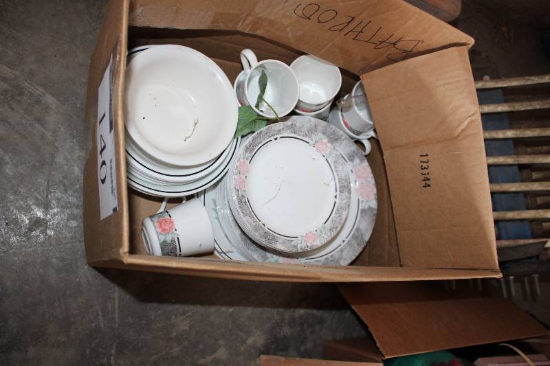 Box of Dishware.