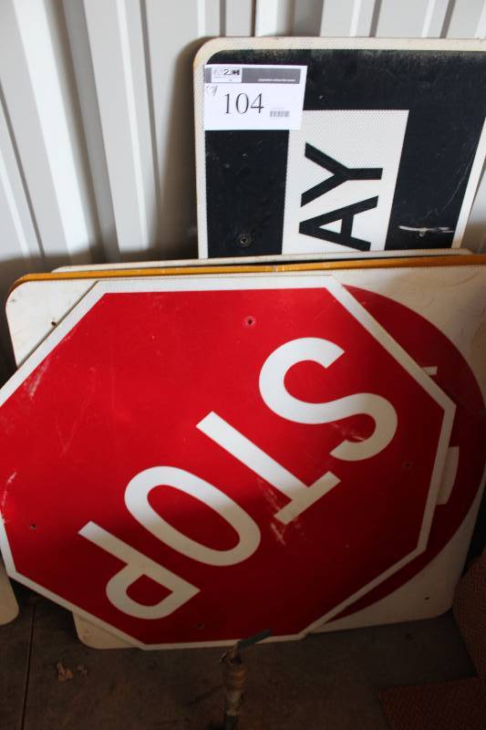 Lot of (7) Miscellaneous Road Signs.